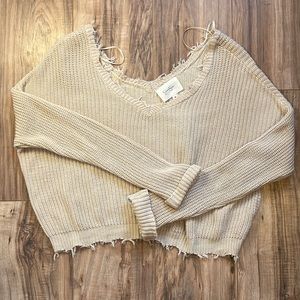 Off shoulder sweater